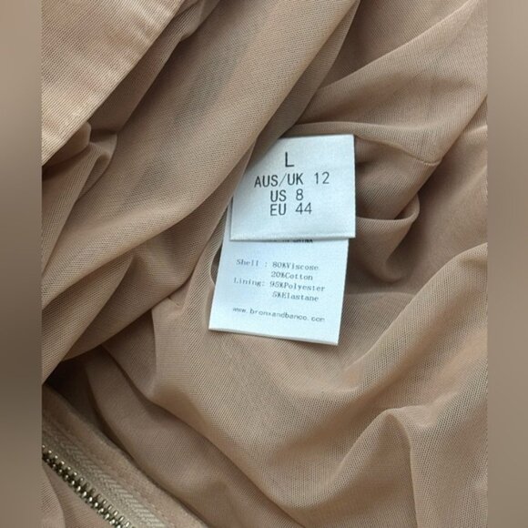 🆕 BRONX & BANCO 🧿 NWOT Jasmine Blanc Bridal Maxi Dress, Sz L US 8 - Picture 14 of 16